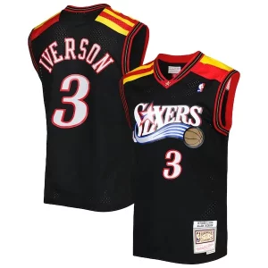 Allen Iverson Commémoratif Philadelphia 76ers Hardwood Classics 2006/07 Swingman Jersey Black - Vêtement de fan emblématique - Montrez votre amour pour l'équipe