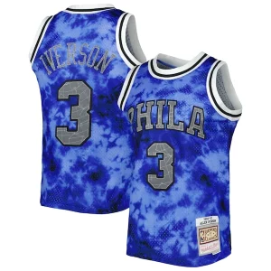 Allen Iverson Confortable Philadelphia 76ers 1996/97 Galaxy Swingman Jersey Royal - Parfait pour le match jour - Montrez votre support avec style