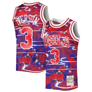 Allen Iverson Philadelphia 76ers 1996/97 Hardwood Classics Lunar New Year Swingman Tendance Jersey Red - Maillot de championnat - Revivez les victoires glorieuses