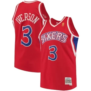 Allen Iverson Philadelphia 76ers 1996/97 Hardwood Classics Swingman Jersey Élégant Red/White - Offre d'achat groupé - Achetez avec vos amis et économisez