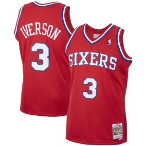 Allen Iverson Philadelphia 76ers Dashing 2001/02 Hardwood Classics Swingman Jersey Red - Idéal pour les soirées de sport - Montrez votre style