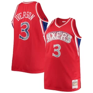 Allen Iverson Philadelphia 76ers Big & Tall 1996/97 Commémoratif NBA 75th Anniversary Diamond Swingman Jersey Red - Dernières unités - Ne manquez pas cette opportunité