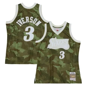 Allen Iverson Philadelphia 76ers Hardwood Classics 1997/98 Ghost Green Swingman Jersey Superbe Camo - Dernières unités - Ne manquez pas cette opportunité