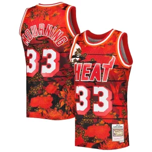 Alonzo Mourning Uniques Miami Heat 1996/97 Hardwood Classics Lunar New Year Swingman Jersey Red - Maillot de collection - Un bijou pour les amateurs