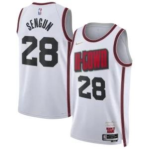 Alperen Sengun Houston Rockets Nike Unisex 2024/25 Swingman Player Jersey City Edition Refiné White - Fait à la main - Un produit unique et de qualité
