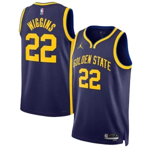 Andrew Wiggins Golden State Warriors Jordan Brand Unisex Swingman Charming Jersey Statement Edition Navy - Style contemporain - Restez à la mode avec ce maillot