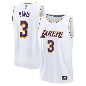 Anthony Davis Distingué Los Angeles Lakers Youth Fast Break Replica Player Jersey Association Edition White - Livraison gratuite - Économisez sur les frais d'expédition