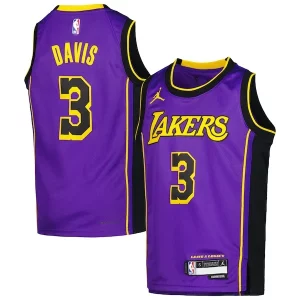 Anthony Davis Los Angeles Lakers Jordan Brand Youth Swingman Jersey Statement Admirable Edition Purple - Édition limitée - Uniques dans leur genre