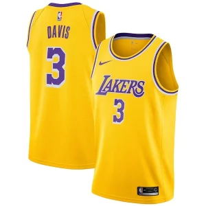 Anthony Davis Los Angeles Lakers Nike 2019/20 Swingman Jersey Gold Icon Sophistiqué Edition - Stock limité - Commandez vite votre maillot exclusif
