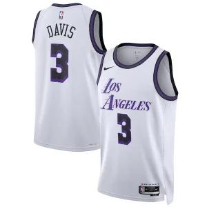 Anthony Davis Los Angeles Lakers Nike Unisex Prime 2022/23 Swingman Jersey City Edition White - Vêtement de fan emblématique - Montrez votre amour pour l'équipe