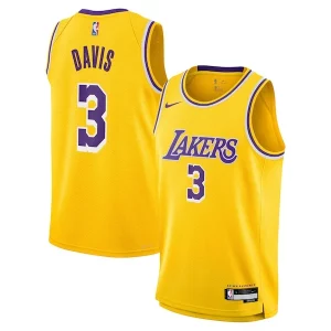 Anthony Davis Los Angeles Lakers Nike Youth Authentique Swingman Jersey Icon Edition Gold - Idéal pour les collectionneurs - Qualité premium garantie