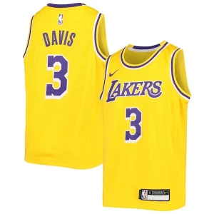 Anthony Davis Los Angeles Lakers Nike Youth Swingman Jersey Icon Edition Stylish Gold - Édition commemorative - Souvenez-vous des moments inoubliables