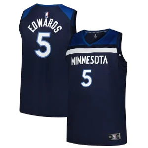 Anthony Edwards Minnesota Personalisable Timberwolves Big & Tall Fast Break Jersey Icon Edition Navy - Maillot de collection - Un bijou pour les amateurs