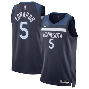 Anthony Edwards Minnesota Timberwolves Nike Unisex Swingman Jersey Éclatant Icon Edition Navy - Fait à la main - Un produit unique et de qualité
