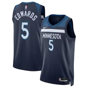 Anthony Edwards Minnesota Timberwolves Nike Unisex Swingman Replica Jersey Icon Bold Edition Navy - Idéal pour les soirées de sport - Montrez votre style