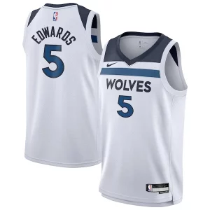 Anthony Edwards Minnesota Timberwolves Nike Youth Swingman Jersey Dashing Association Edition White - Offre spéciale - Achetez maintenant et économisez