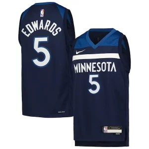 Anthony Edwards Minnesota Timberwolves Nike Youth Swingman Jersey Exquisite Icon Edition Navy - Style contemporain - Restez à la mode avec ce maillot