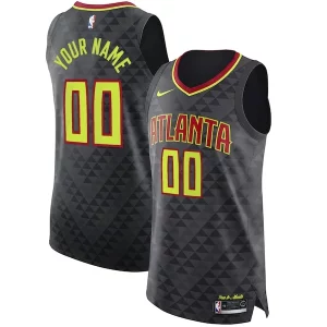 Atlanta Hawks Nike Authentic Custom Jersey Black Icon Authentique Edition - Vêtement de fan emblématique - Montrez votre amour pour l'équipe