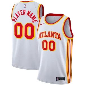 Atlanta Hawks Nike Exclusif 2020/21 Swingman Custom Jersey Association Edition White - Dernières unités - Ne manquez pas cette opportunité