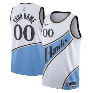Atlanta Hawks Nike Unisex 2024/25 Custom Swingman Jersey City Haut de gamme Edition White - Nouvelle arrivée - Êtes-vous prêt pour la saison ?