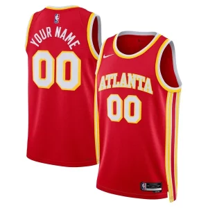 Atlanta Hawks Nike Unisex Swingman Custom Jersey Red Icon Edition Splendide - Style contemporain - Restez à la mode avec ce maillot