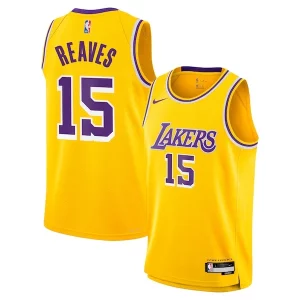 Austin Reaves Los Angeles Lakers Nike Youth Swingman Jersey Charming Icon Edition Gold - Pour les joueurs de basketball amateurs - Adapté à tous les styles de jeu