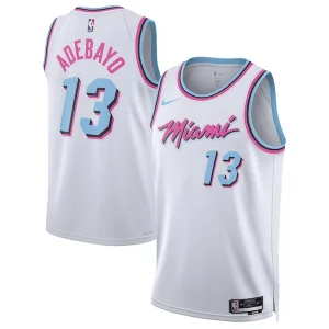 Bam Adebayo Notable Miami Heat Nike Unisex 2024/25 Swingman Player Jersey City Edition White - Design innovant - Écarte-vous du commun des mortels
