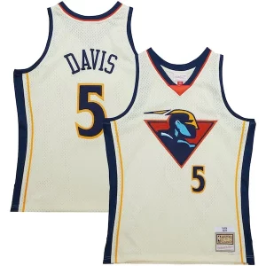 Baron Davis Golden State Warriors Chainstitch Swingman Jersey Cream Charming - Stock limité - Commandez vite votre maillot exclusif