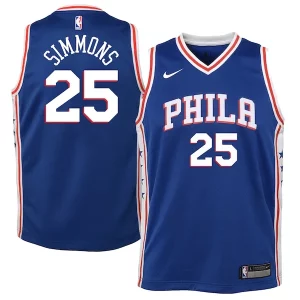 Ben Stylish Simmons Philadelphia 76ers Nike Youth Swingman Jersey Royal Icon Edition/White - Nouvelle arrivée - Êtes-vous prêt pour la saison ?
