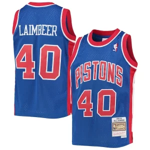 Bill Laimbeer Detroit Pistons Youth 1988/89 Hardwood Sophistiqué Classics Swingman Jersey Blue - Dernières unités - Ne manquez pas cette opportunité