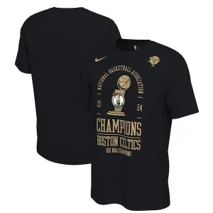 Boston Celtics Nike Élégant 18 Time NBA Finals Champions Locker Room T Shirt Black - Vêtement de fan emblématique - Montrez votre amour pour l'équipe