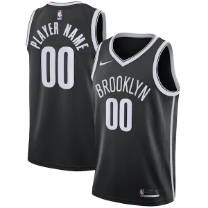 Brooklyn Nets Nike 2020/21 Premium Swingman Custom Jersey Icon Edition Black - Idéal pour les collectionneurs - Qualité premium garantie