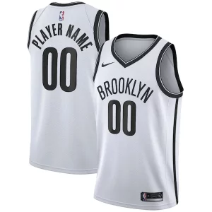 Brooklyn Nets Nike 2020/21 Swingman Custom Sophistiqué Jersey Association Edition White - Style contemporain - Restez à la mode avec ce maillot