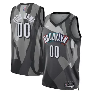 Brooklyn Nets Nike Unisex 2024/25 Custom Swingman Jersey City Edition Uniques Gray - Événement exclusif - Soyez l'un des premiers à avoir ce maillot