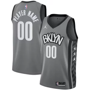 Brooklyn Tendance Nets Jordan Brand Swingman Custom Jersey Statement Edition Gray - Style contemporain - Restez à la mode avec ce maillot