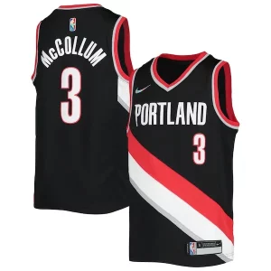 C.J. McCollum Portland Trail Blazers Nike Youth 2021/22 Diamond Swingman Jersey Icon Incontournable Edition Black - Maillot de marque reconnue - Faites confiance à la qualité