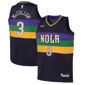 CJ Éclatant McCollum New Orleans Pelicans Nike Youth Swingman Jersey City Edition Purple - Édition commemorative - Souvenez-vous des moments inoubliables