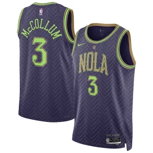 CJ McCollum New Orleans Pelicans Nike Unisex Tendance 2024/25 Swingman Player Jersey City Edition Purple - Idéal pour les soirées de sport - Montrez votre style