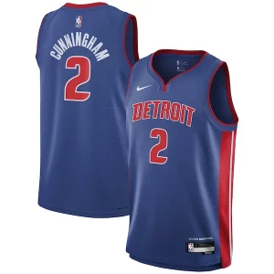 Cade Cunningham Detroit Pistons Nike Youth Swingman Jersey Icon Edition Blue Captivant - Maillot authentique - Reproduit avec soin