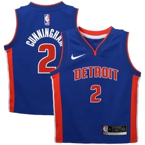 Cade Cunningham Detroit Uniques Pistons Nike Toddler Swingman Player Jersey Icon Edition Blue - Maillot de qualité supérieure - Durable et résistant