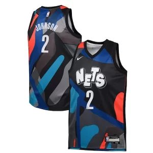 Cameron Johnson Brooklyn Nets Nike Youth Swingman Replica Dashing Jersey City Edition Black - Maillot de marque reconnue - Faites confiance à la qualité