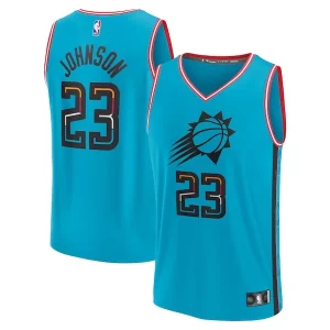 Cameron Johnson Phoenix Suns Youth 2022/23 Fast Break Jersey Commémoratif City Edition Turquoise - Parfait pour le match jour - Montrez votre support avec style