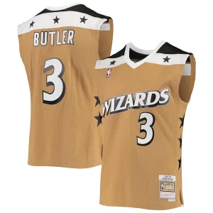 Caron Butler Washington Bold Wizards 2001/02 Hardwood Classics Swingman Jersey Gold - Édition commemorative - Souvenez-vous des moments inoubliables