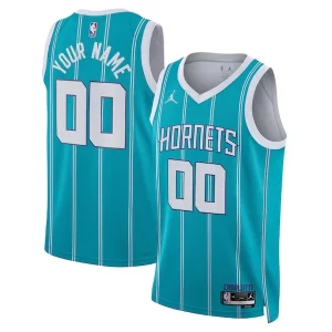 Charlotte Hornets Jordan Vibrant Brand Unisex Swingman Custom Jersey Teal Icon Edition - Pour les joueurs de basketball amateurs - Adapté à tous les styles de jeu