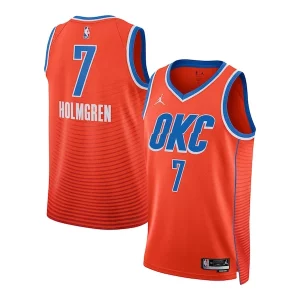 Chet Holmgren Oklahoma City Thunder Jordan Brand Unisex Swingman Jersey Statement Edition Orange Bold - Confort et style combinés - Pour un look exceptionnel