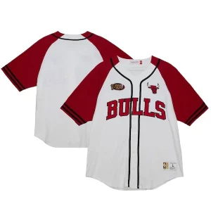 Chicago Bulls Practice Day Baseball Jersey Commémoratif White - Édition limitée - Uniques dans leur genre