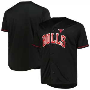 Chicago Bulls Profile Big & Tall Pop Haut de gamme Jersey Black - Fait à la main - Un produit unique et de qualité