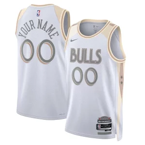 Chicago Vibrant Bulls Nike Unisex 2024/25 Custom Swingman Jersey City Edition White - Garantie satisfaction - Si vous n'êtes pas satisfait