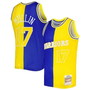 Chris Mullin Golden State Warriors Magnifique Hardwood Classics 1993/94 Split Swingman Jersey Royal/Gold - Idéal pour les collectionneurs - Qualité premium garantie