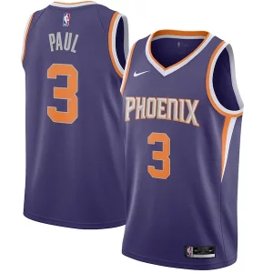 Chris Paul Phoenix Suns Nike 2020/21 Commémoratif Swingman Jersey Purple Icon Edition - Maillot authentique - Reproduit avec soin